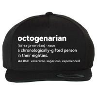 Octogenarian Funny 80th Birthday Wool Snapback Cap