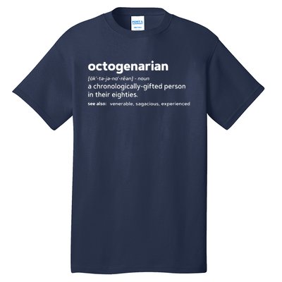 Octogenarian Funny 80th Birthday Tall T-Shirt