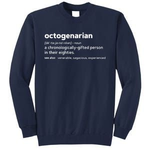 Octogenarian Funny 80th Birthday Tall Sweatshirt