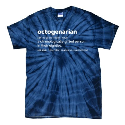 Octogenarian Funny 80th Birthday Tie-Dye T-Shirt