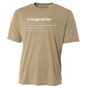 Octogenarian Funny 80th Birthday Cooling Performance Crew T-Shirt