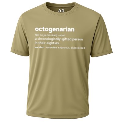 Octogenarian Funny 80th Birthday Cooling Performance Crew T-Shirt