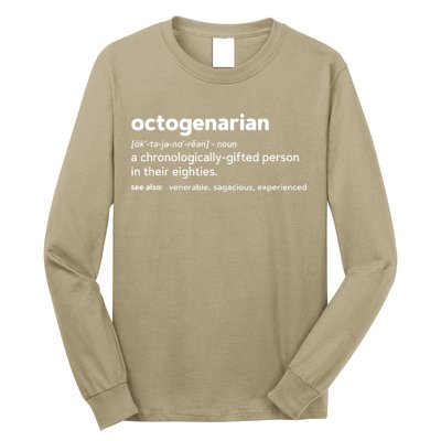 Octogenarian Funny 80th Birthday Long Sleeve Shirt