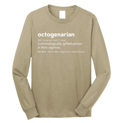 Octogenarian Funny 80th Birthday Long Sleeve Shirt