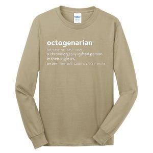 Octogenarian Funny 80th Birthday Tall Long Sleeve T-Shirt