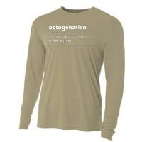 Octogenarian Funny 80th Birthday Cooling Performance Long Sleeve Crew