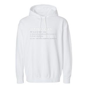 Octogenarian Funny 80th Birthday Garment-Dyed Fleece Hoodie