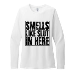 Offensive Funny Adult Humor, Smells Like Slut In Here Womens CVC Long Sleeve Shirt