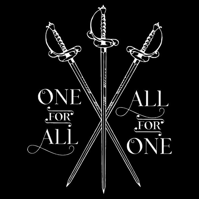 One For All All For One The Three Musketeers Literary Sustainable Bucket Hat