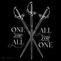 One For All All For One The Three Musketeers Literary Button