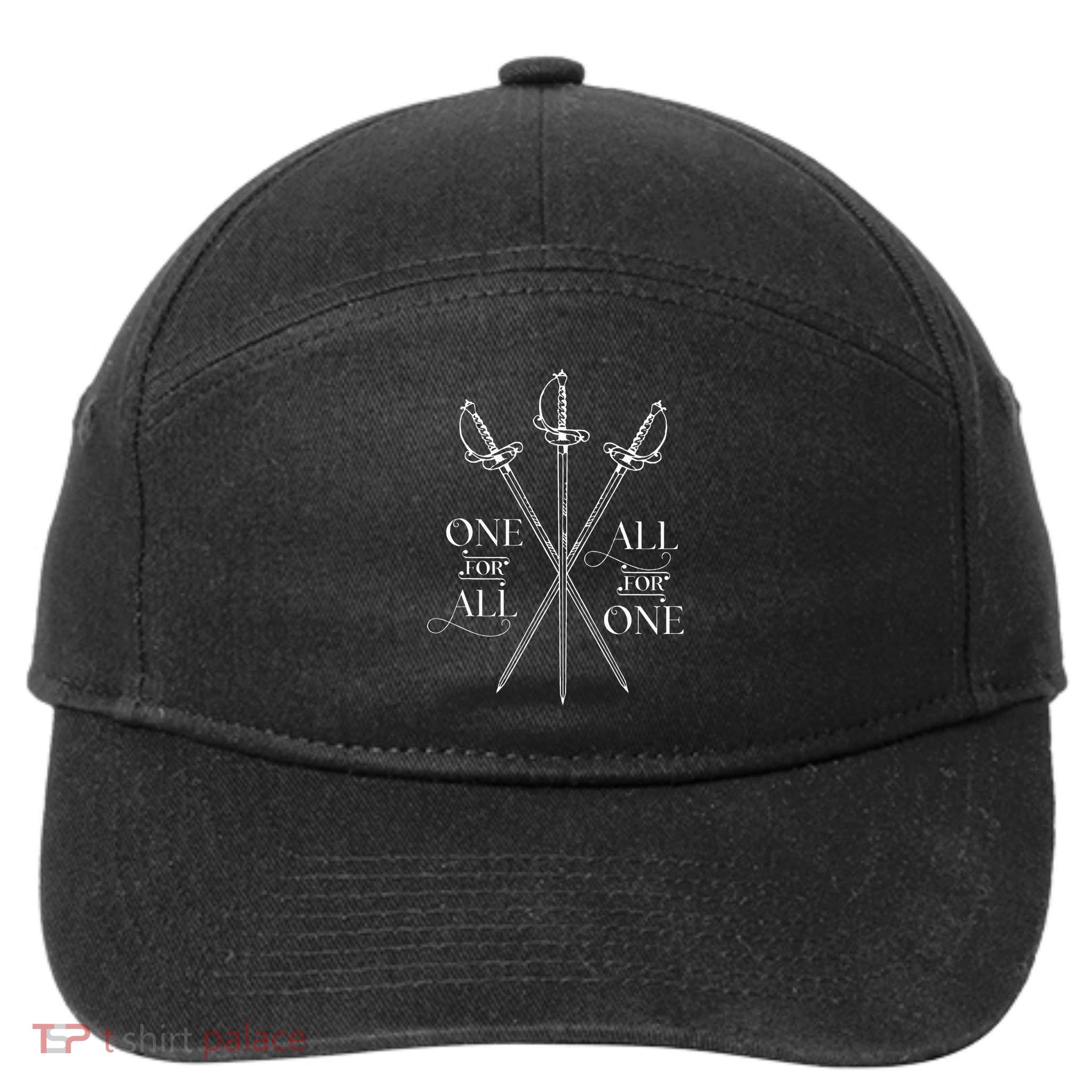 One For All All For One The Three Musketeers Literary 7-Panel Snapback Hat