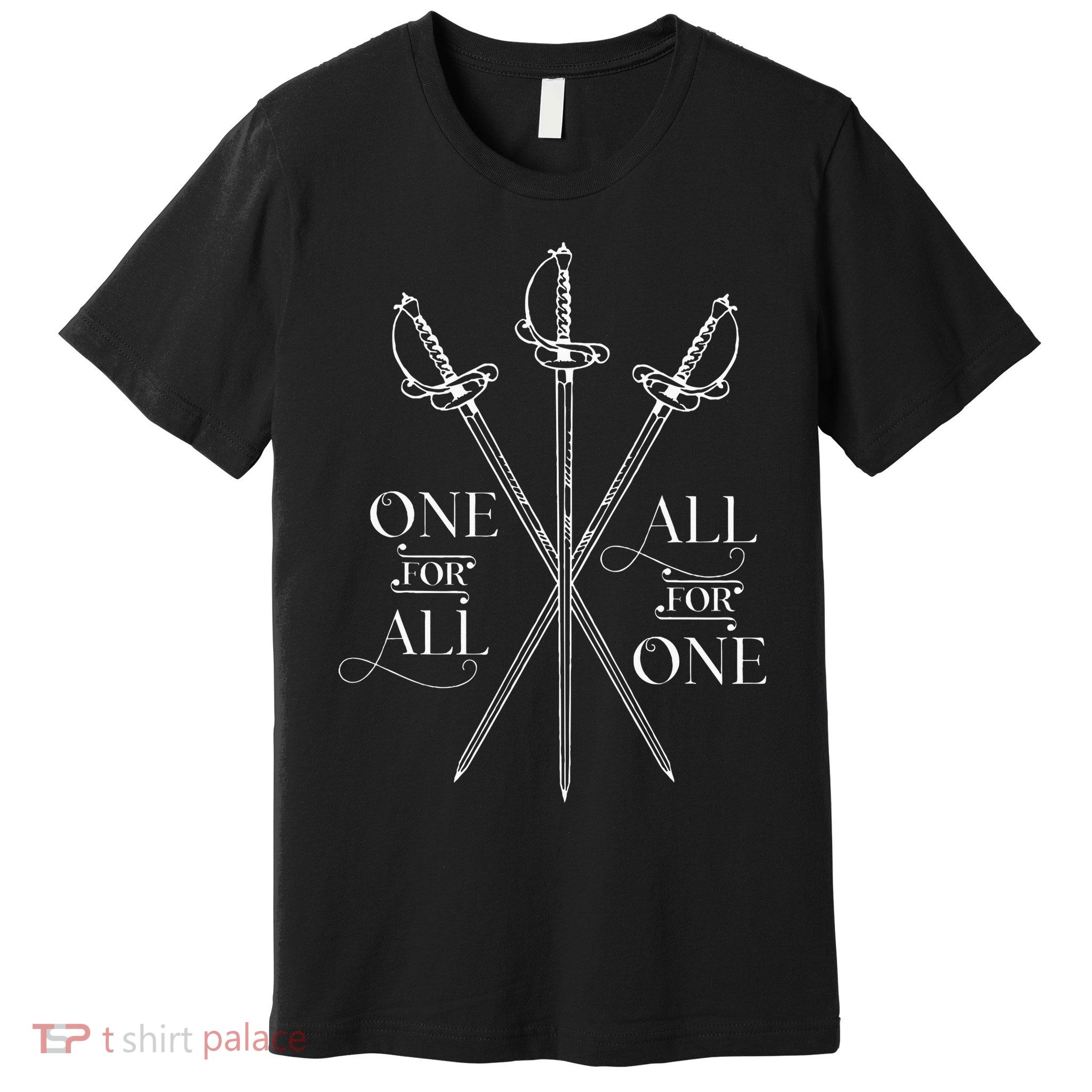 One For All All For One The Three Musketeers Literary Premium T-Shirt