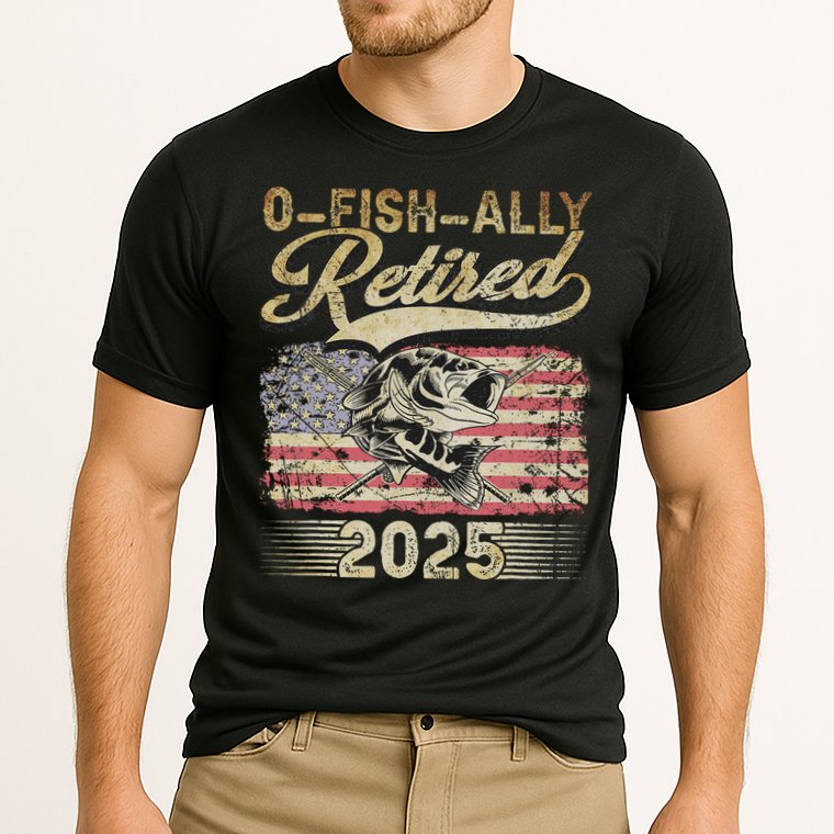 Oh Fish Ally Retired 2025 Funny Fishing Retirement Gifts Cooling Performance Crew T-Shirt