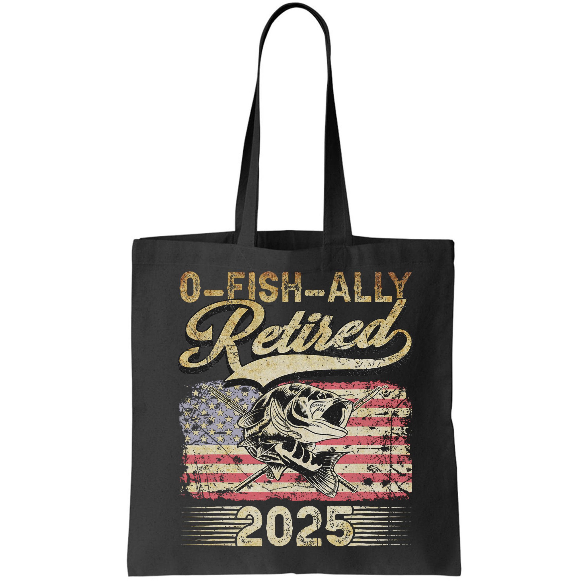 Oh Fish Ally Retired 2025 Funny Fishing Retirement Gifts Bag