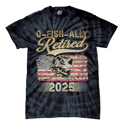 Oh Fish Ally Retired 2025 Funny Fishing Retirement Gifts Tie-Dye T-Shirt