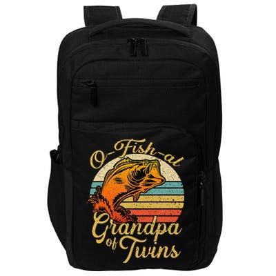 O Fish Al Grandpa Of Twins Baby Pregnancy Announcement Impact Tech Backpack