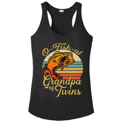 O Fish Al Grandpa Of Twins Baby Pregnancy Announcement Ladies PosiCharge Competitor Racerback Tank