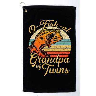 O Fish Al Grandpa Of Twins Baby Pregnancy Announcement Golf Towel
