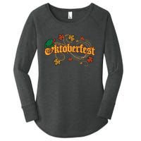 Oktoberfest Fall Autumn Leaves German Costume Women's Perfect Tri Tunic Long Sleeve Shirt