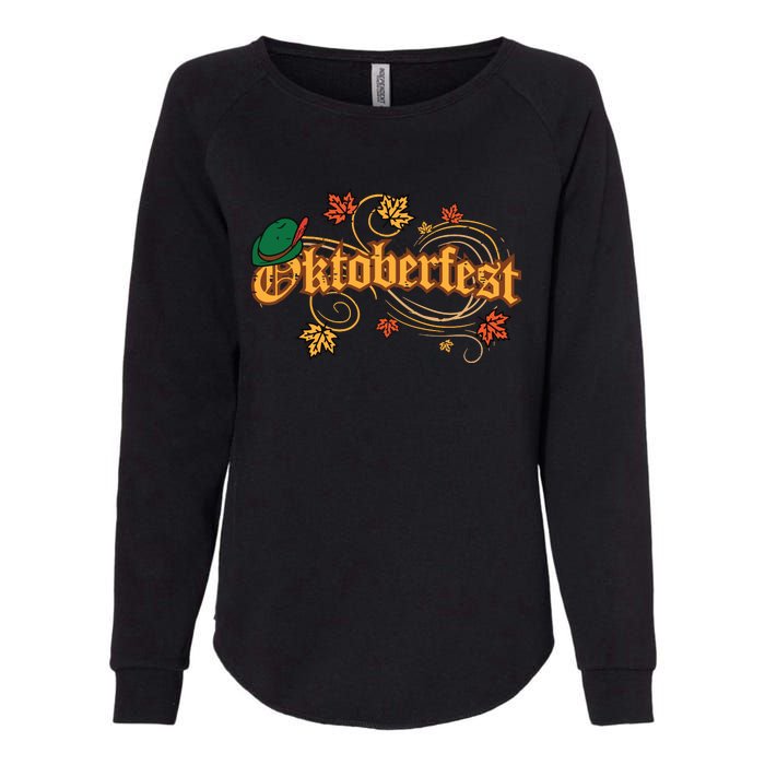 Oktoberfest Fall Autumn Leaves German Costume Womens California Wash Sweatshirt