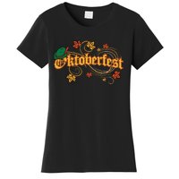 Oktoberfest Fall Autumn Leaves German Costume Women's T-Shirt