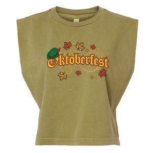 Oktoberfest Fall Autumn Leaves German Costume Garment-Dyed Women's Muscle Tee