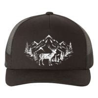 Outdoor Forest Animal Wildlife Mountains Nature Trees Deer Yupoong Adult 5-Panel Trucker Hat