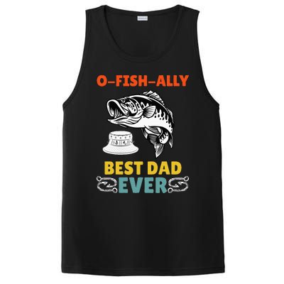 O Fish Ally Best Dad Ever Fisherman Lake Fishing Fathers Day PosiCharge Competitor Tank