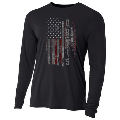 Orvis Family American Flag Cooling Performance Long Sleeve Crew