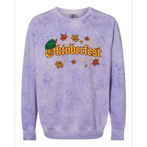 Oktoberfest Fall Autumn Leaves German Costume Colorblast Crewneck Sweatshirt