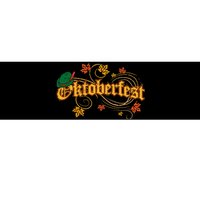 Oktoberfest Fall Autumn Leaves German Costume Bumper Sticker