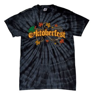 Oktoberfest Fall Autumn Leaves German Costume Tie-Dye T-Shirt