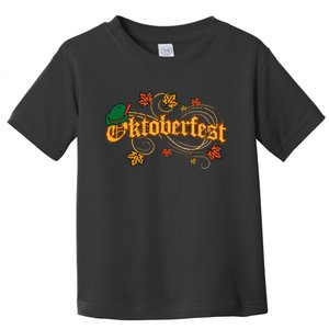 Oktoberfest Fall Autumn Leaves German Costume Toddler T-Shirt