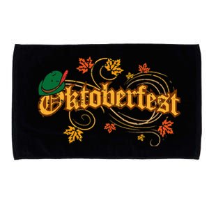 Oktoberfest Fall Autumn Leaves German Costume Microfiber Hand Towel