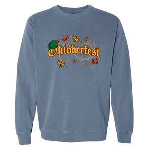 Oktoberfest Fall Autumn Leaves German Costume Garment-Dyed Sweatshirt