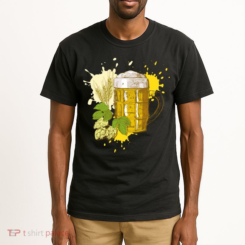 Oktoberfest Fall Autumn Beer Splatter Tall T-Shirt