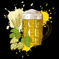 Oktoberfest Fall Autumn Beer Splatter Impact Tech Backpack
