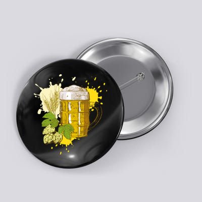 Oktoberfest Fall Autumn Beer Splatter Button