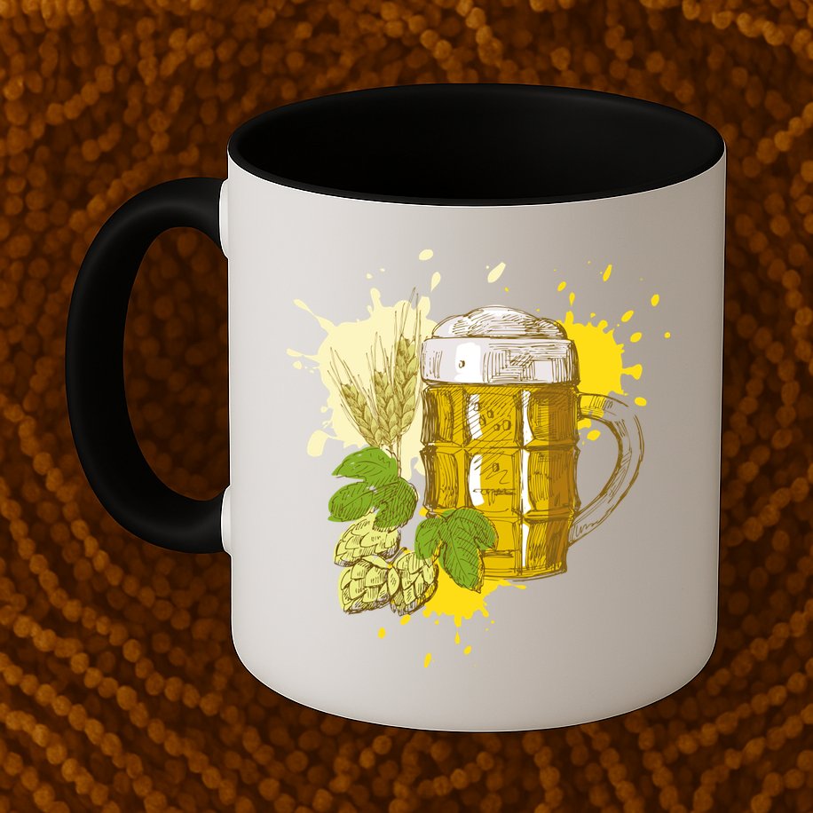 Oktoberfest Fall Autumn Beer Splatter Mug