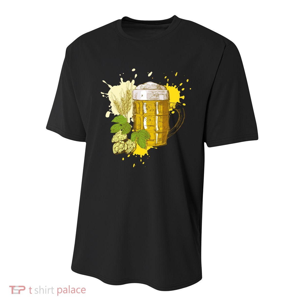Oktoberfest Fall Autumn Beer Splatter Youth Performance Sprint T-Shirt