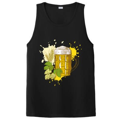 Oktoberfest Fall Autumn Beer Splatter PosiCharge Competitor Tank