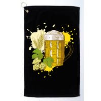 Oktoberfest Fall Autumn Beer Splatter Golf Towel