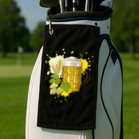 Oktoberfest Fall Autumn Beer Splatter Golf Towel