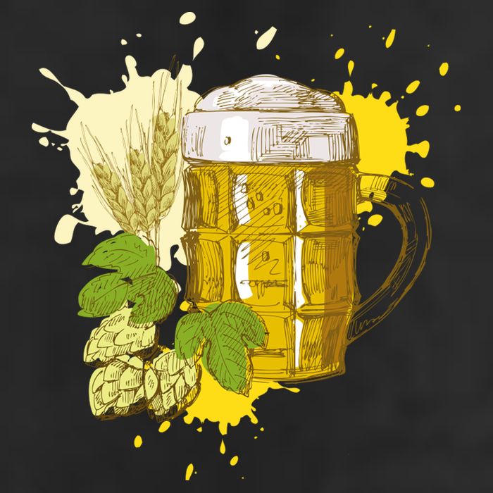 Oktoberfest Fall Autumn Beer Splatter Golf Towel