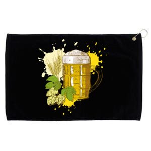 Oktoberfest Fall Autumn Beer Splatter Grommeted Golf Towel