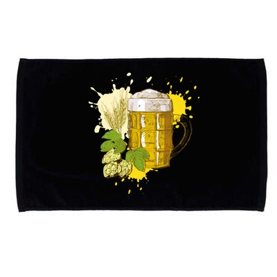 Oktoberfest Fall Autumn Beer Splatter Microfiber Hand Towel