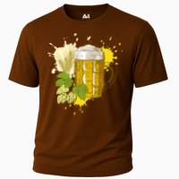 Oktoberfest Fall Autumn Beer Splatter Performance Shirt