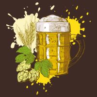 Oktoberfest Fall Autumn Beer Splatter Apron