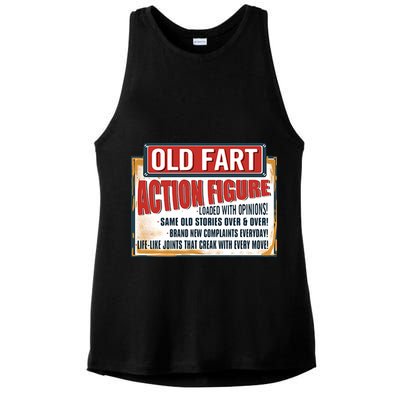 Old Fart Action Figure Loaded With Opinions Ladies PosiCharge Tri-Blend Wicking Tank