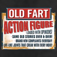 Old Fart Action Figure Loaded With Opinions 7 Panel Mesh Trucker Snapback Hat